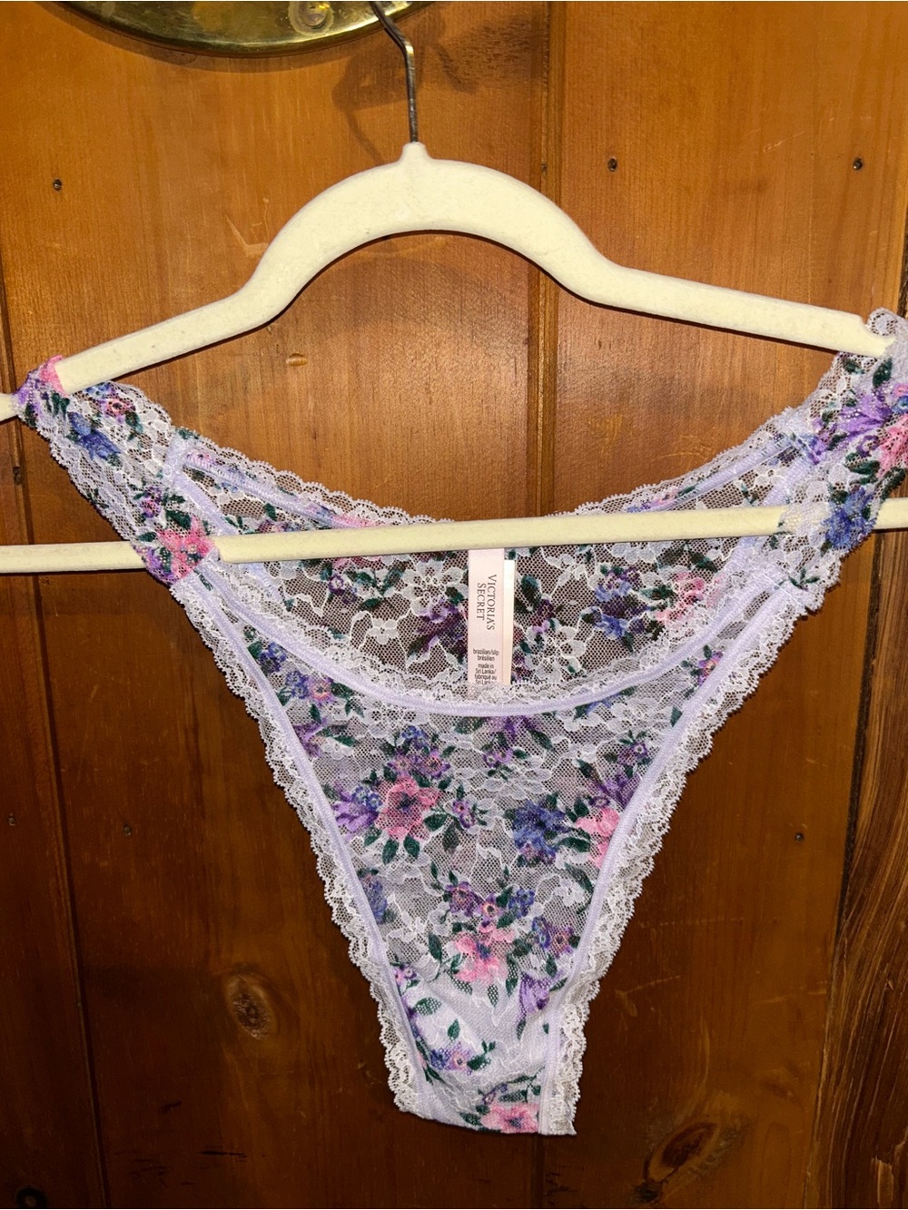 VS Floral Lace Brazilian - Lavender Floral